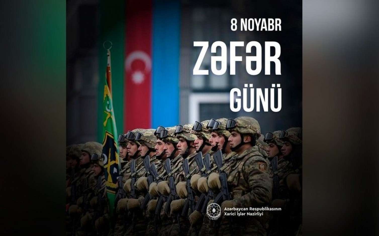 XİN: Şanlı bayrağımız bütöv Azərbaycanda əbədi dalğalansın! 