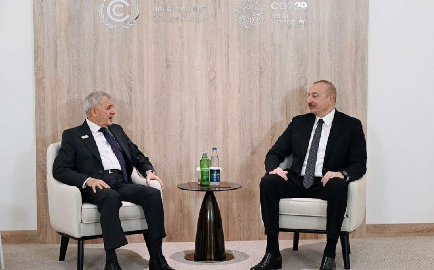 Prezident İlham Əliyev İraq Prezidenti ilə görüşüb - Fotolar 