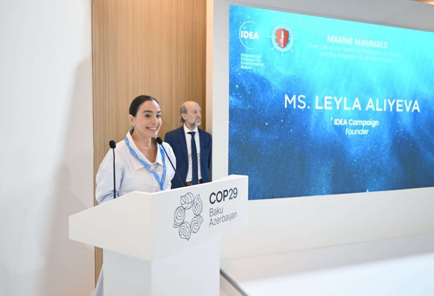 Leyla Əliyeva COP29-da panel müzakirələrində iştirak etdi 