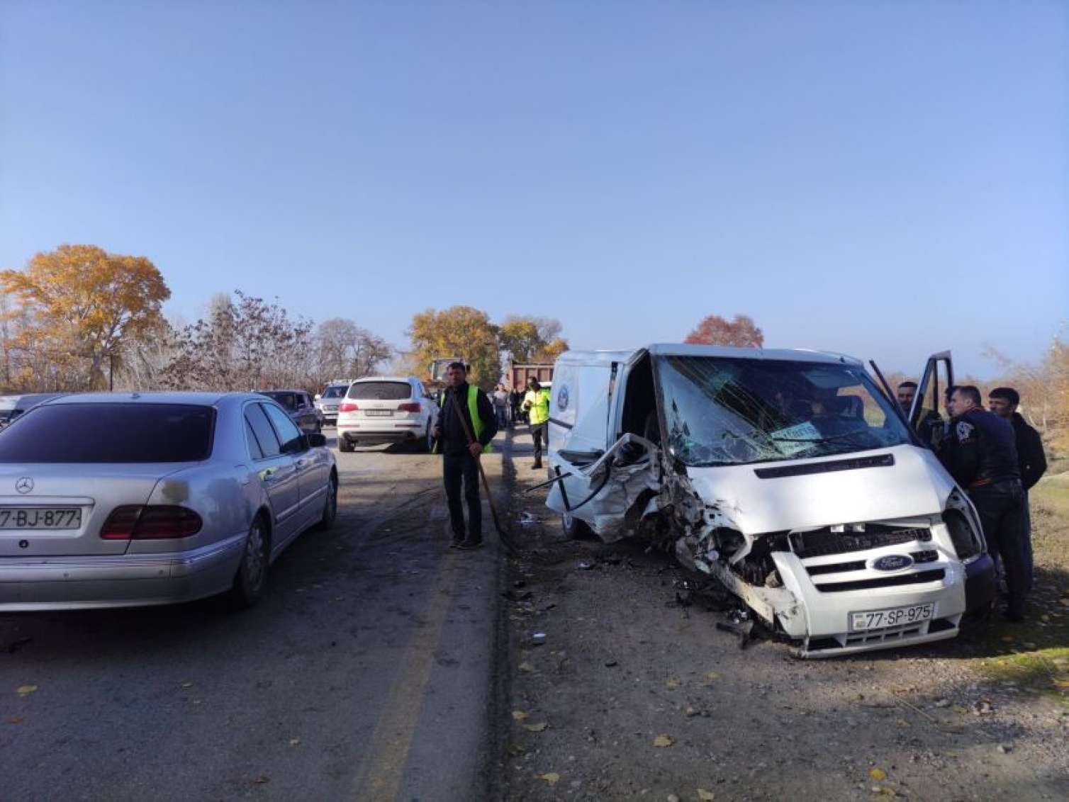 Xaçmazda ağır qəza: Bir azyaşlı öldü, üç nəfər yaralandı - FOTO 