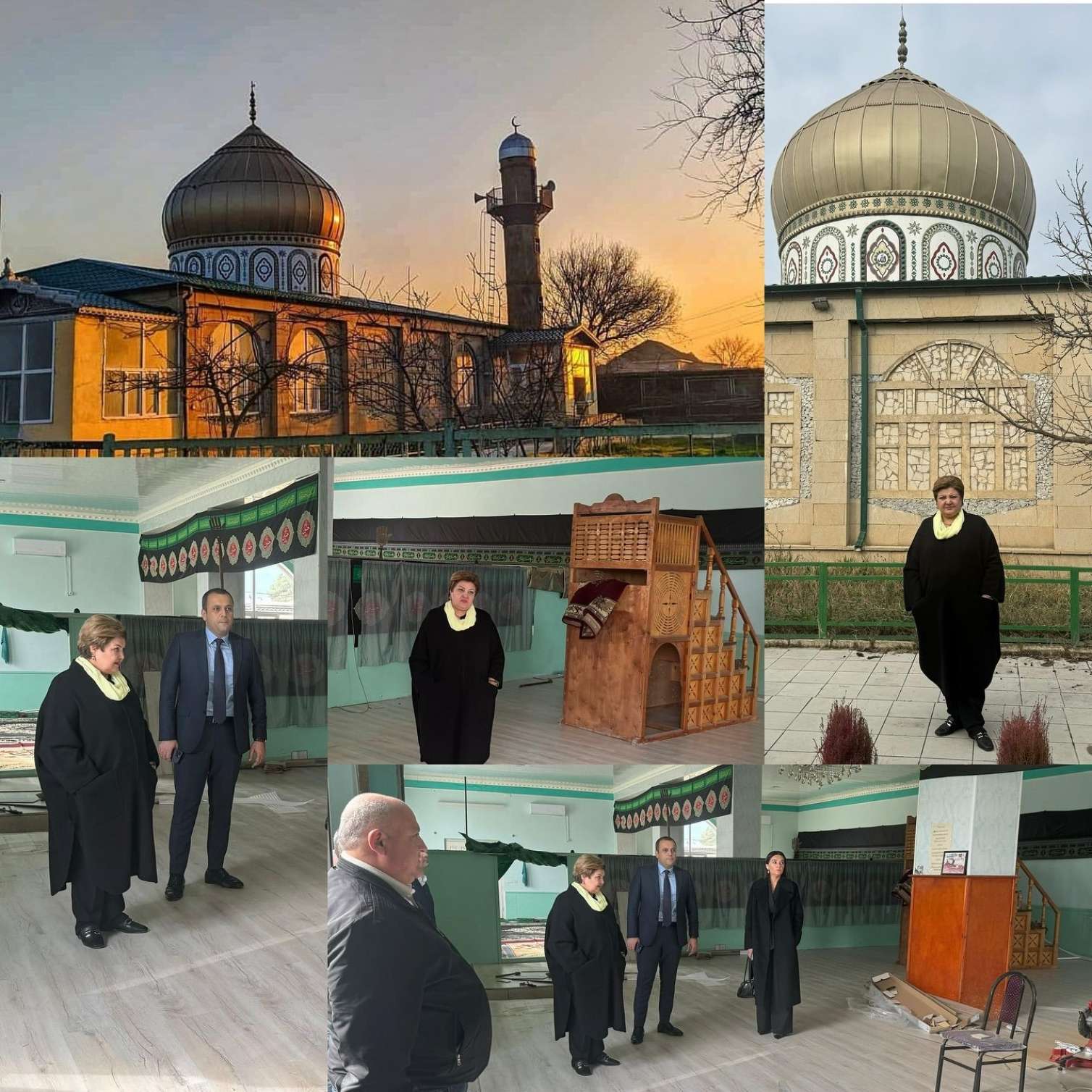 Tənzilə Rüstəmxanlı Neftçalada kənd məscidini təmir etdirir - FOTO 