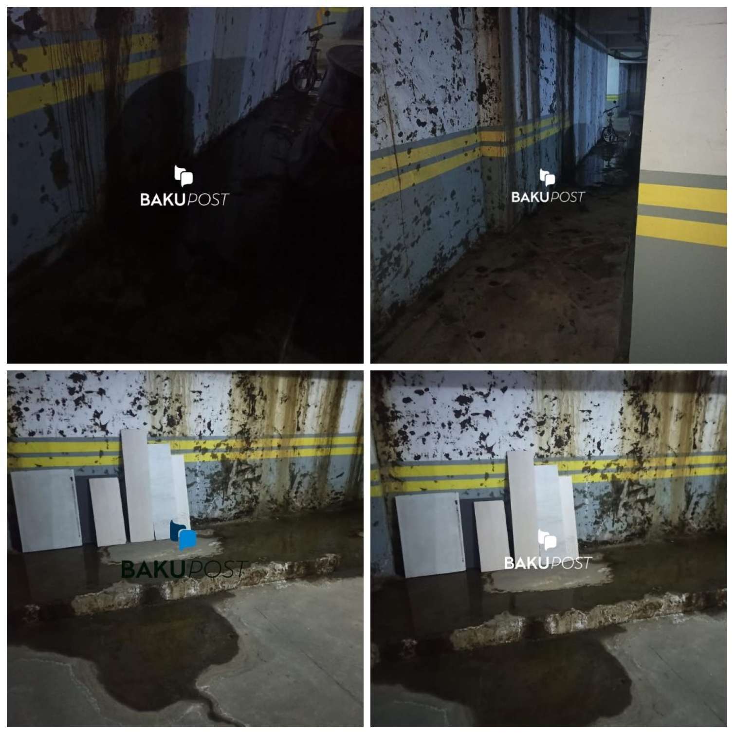 "Kristal Abşeron"un binasında qarajı su basıb: "3 ildir problem həll olunmur" - VİDEO 