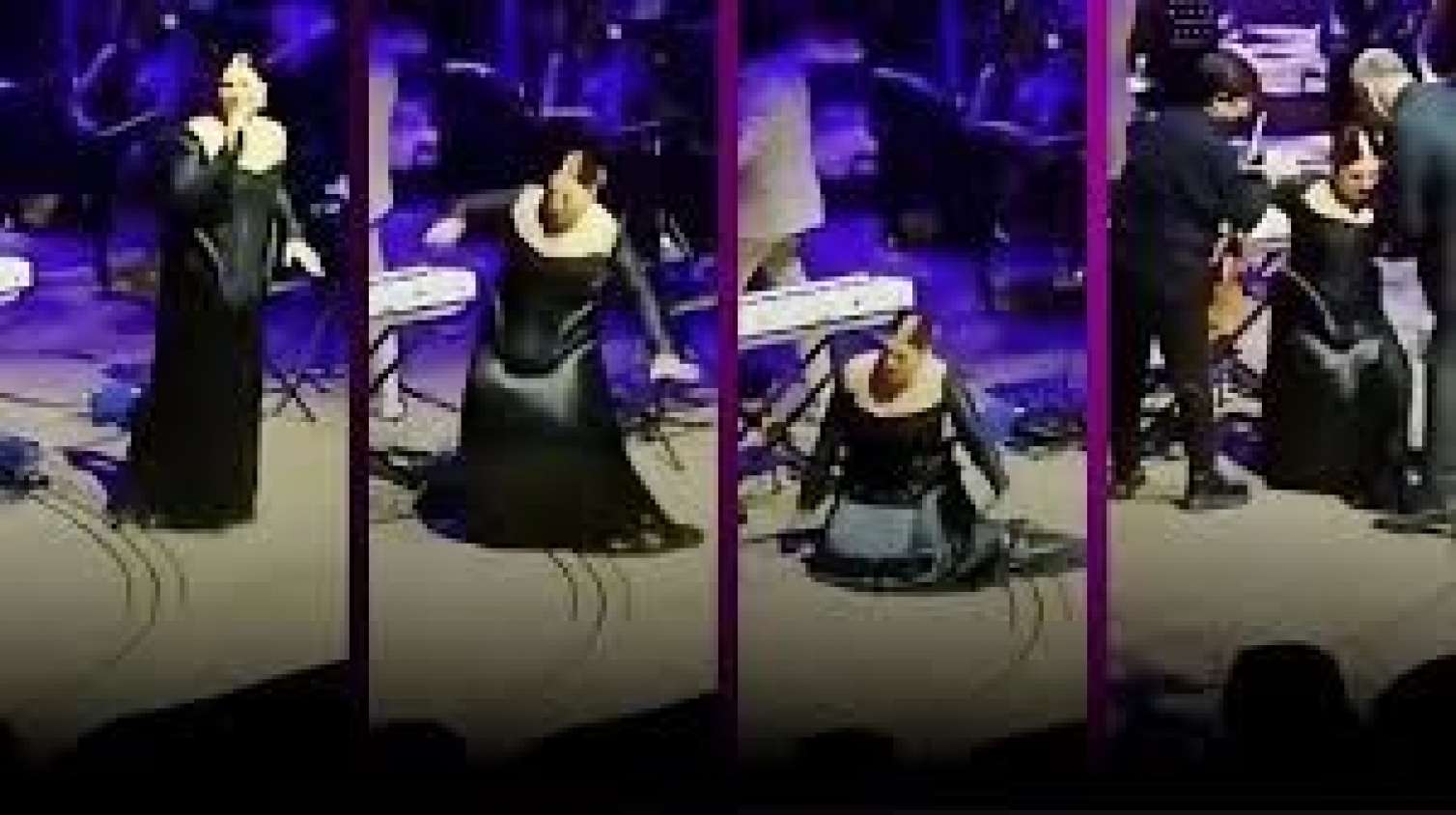 Sibel Can səhnədə yıxıldı - VİDEO 