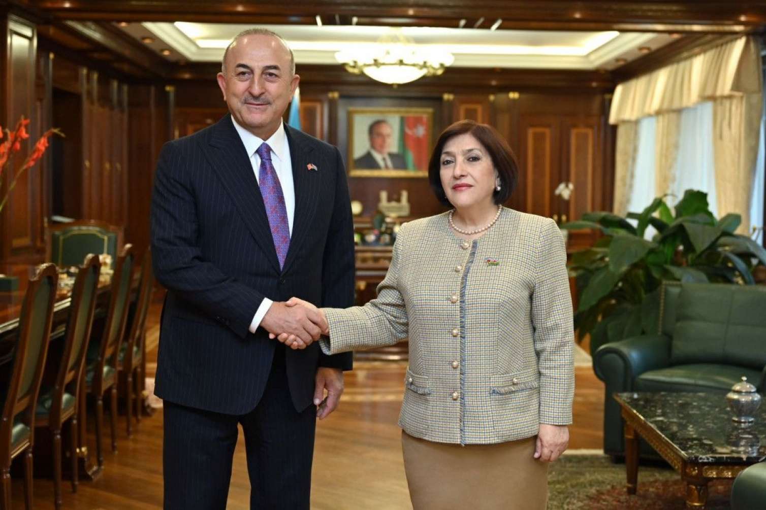 Sahibə Qafarova  Mövlud Çavuşoğlu ilə görüşdü 