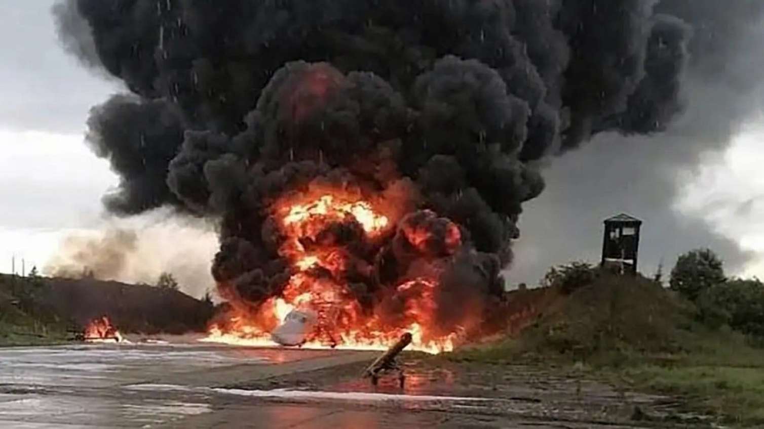 Rusiyada İran dronlarının saxlanıldığı anbar yandı 