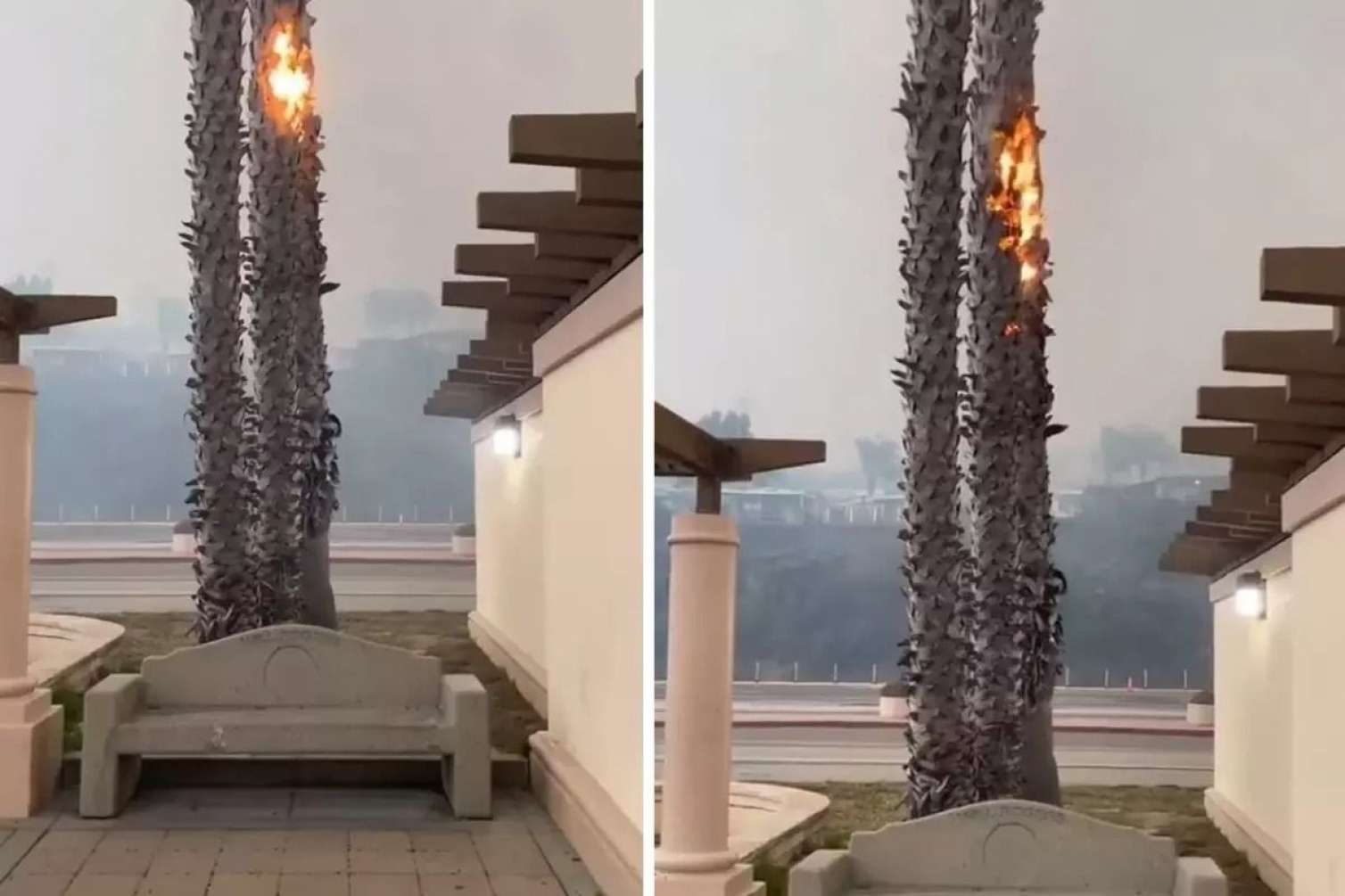 Kaliforniyadakı yanğınla bağlı heyrət doğuran GÖRÜNTÜ 