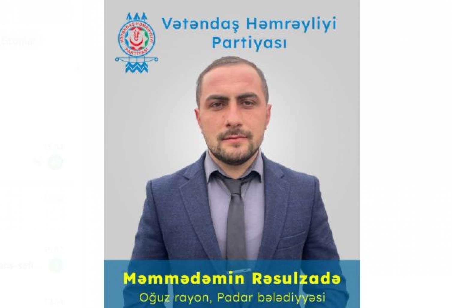 Məmmədəmin Rəsulzadə bələdiyyə seçkilərində namizədliyini irəli sürüb - FOTO 
