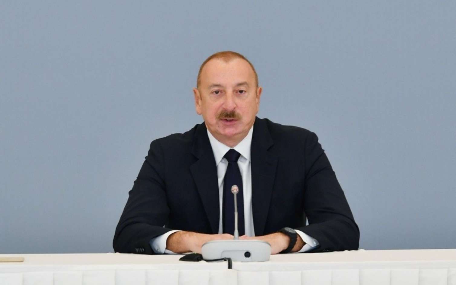 Prezident "Gülüstan" sarayında tədbirdə iştirak edir 