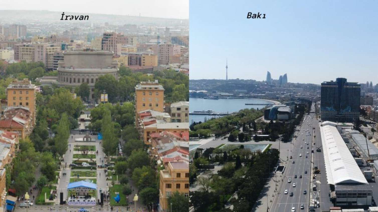Bakıdan paylaşılan bu görüntü erməniləri dəli etdi – VİDEO 
