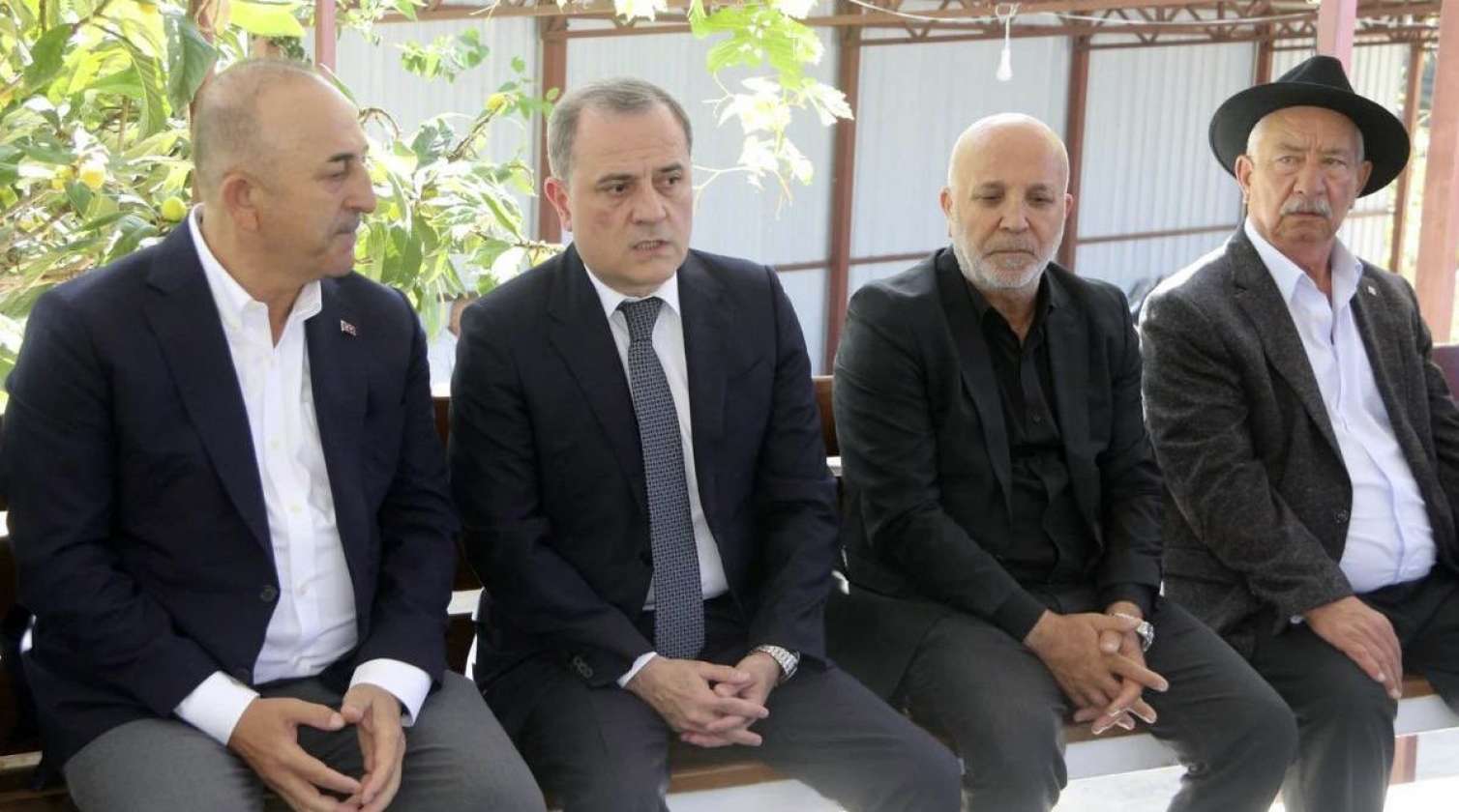 Bayramov Çavuşoğlunun atasının yas mərasimində - FOTO  