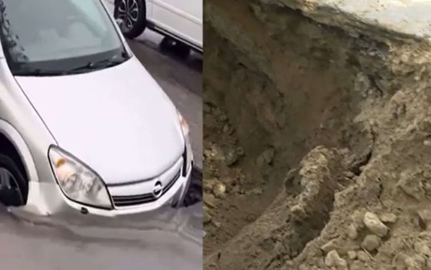 Təmir edilmişdi, 20 gün sonra çökdü - Bakının "yol dərdi" - VİDEO 