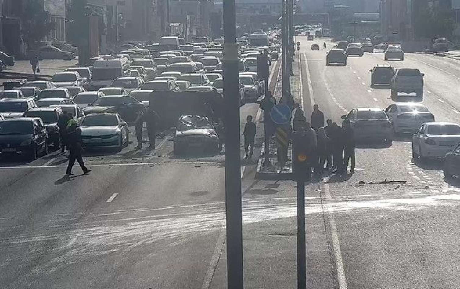 Bakıda ağır qəza sıxlığa səbəb oldu 