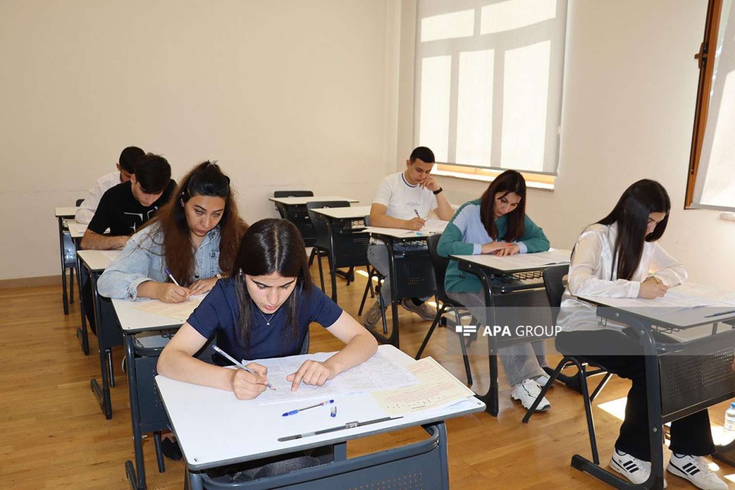 Azad Xankəndidə ilk imtahan - FOTO 
