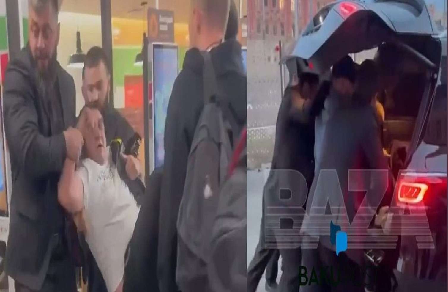 Müsəlmanları təhqir edən ermənini "baqaja" qoyub apardılar - VİDEO 