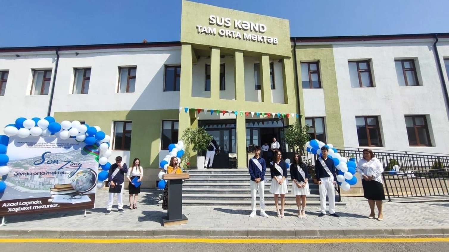 Laçının Sus kəndində "Son zəng" sevinci yaşandı 