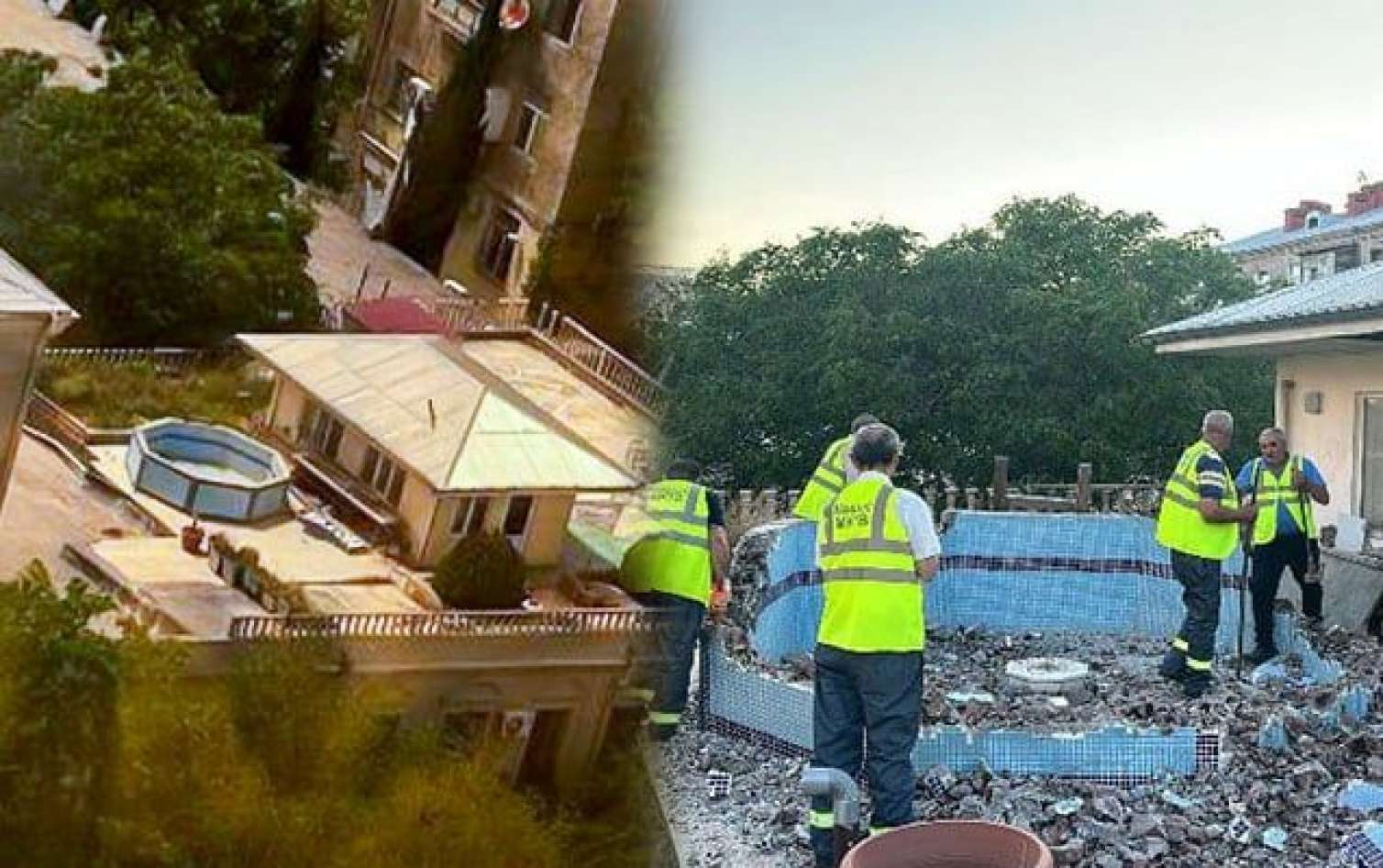 Bakıda binanın damında hovuz tikildi - FOTO