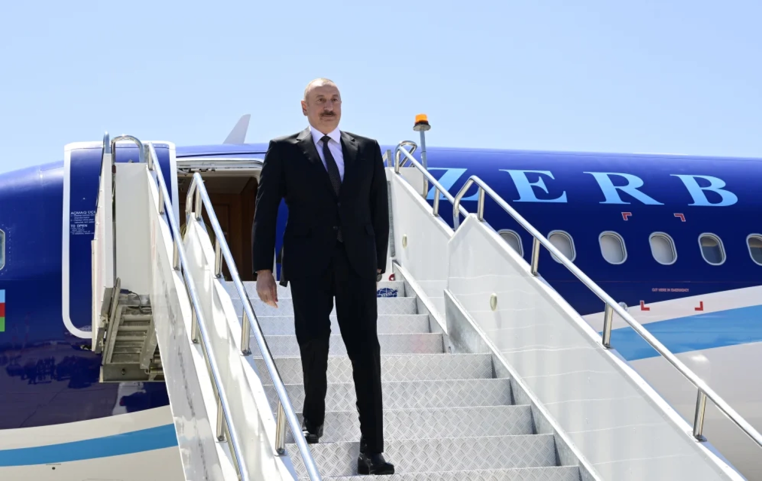 Ərdoğan Əliyevi belə qarşıladı - FOTO