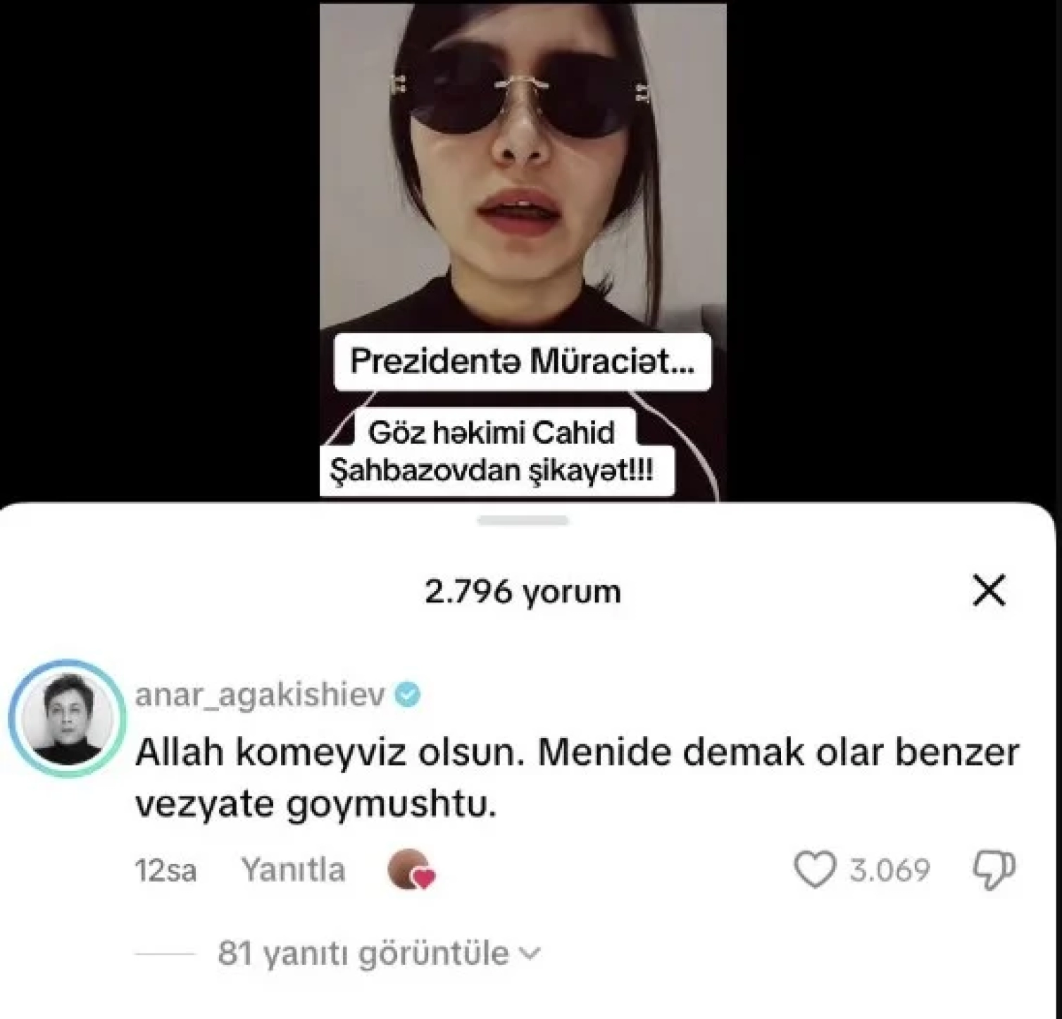 Cahid Şahbazovla bağlı şikayətə daha bir məşhur qoşuldu - FOTO