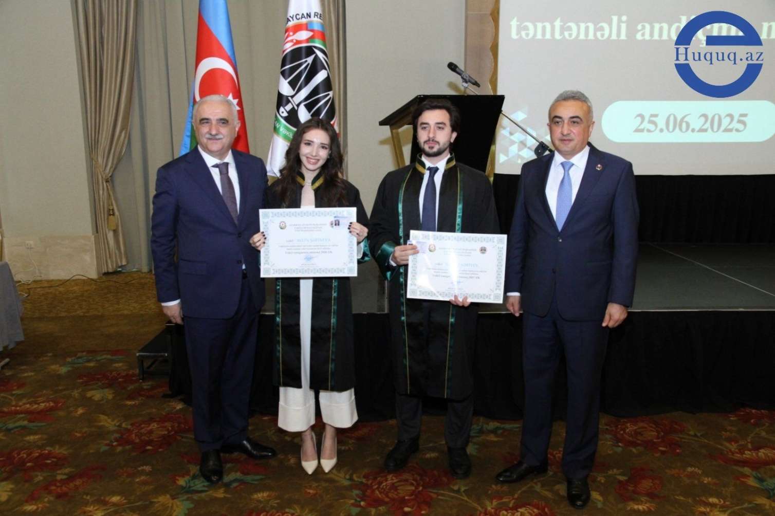 Məşhur hakimin qızı və kürəkəni vəkilliyə qəbul olundu 