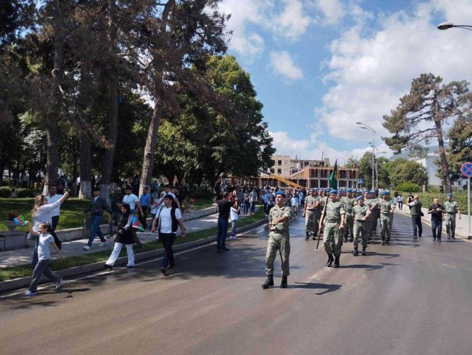Xankəndidə hərbçilərin yürüşü təşkil olundu -  FOTO