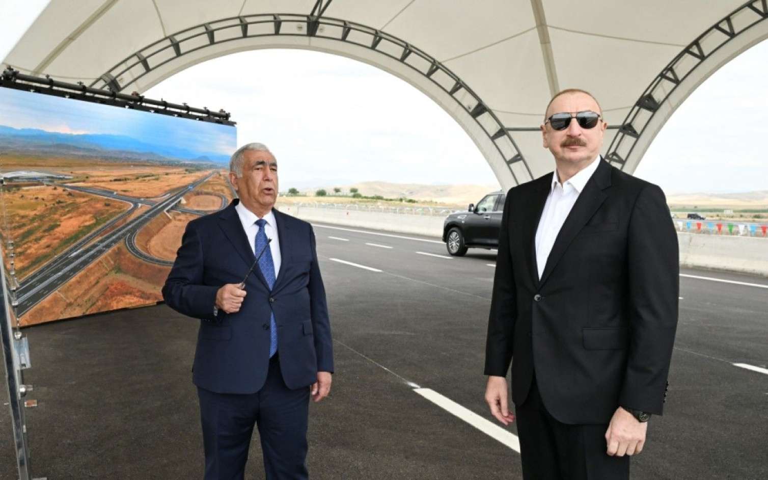 İlham Əliyev Əhmədbəyli-Füzuli-Şuşa yolunun açılışında - FOTOLAR 