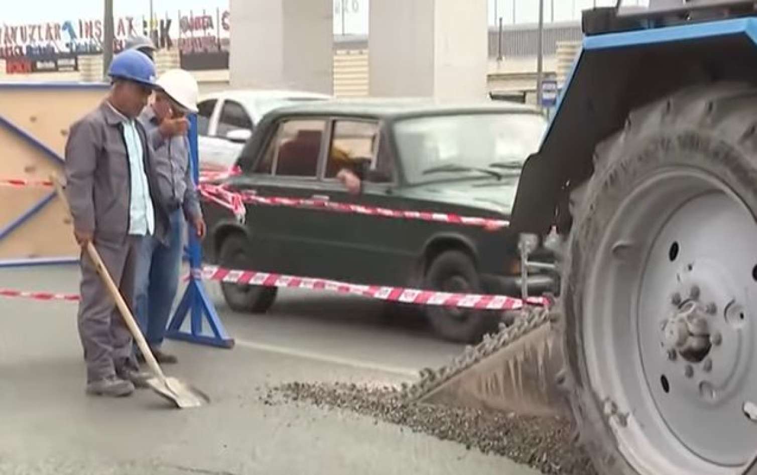 Bakıda yenə yol çökdü - Cümşüd Cümşüdlünün faciəsi təkrarlana bilər - VİDEO 
