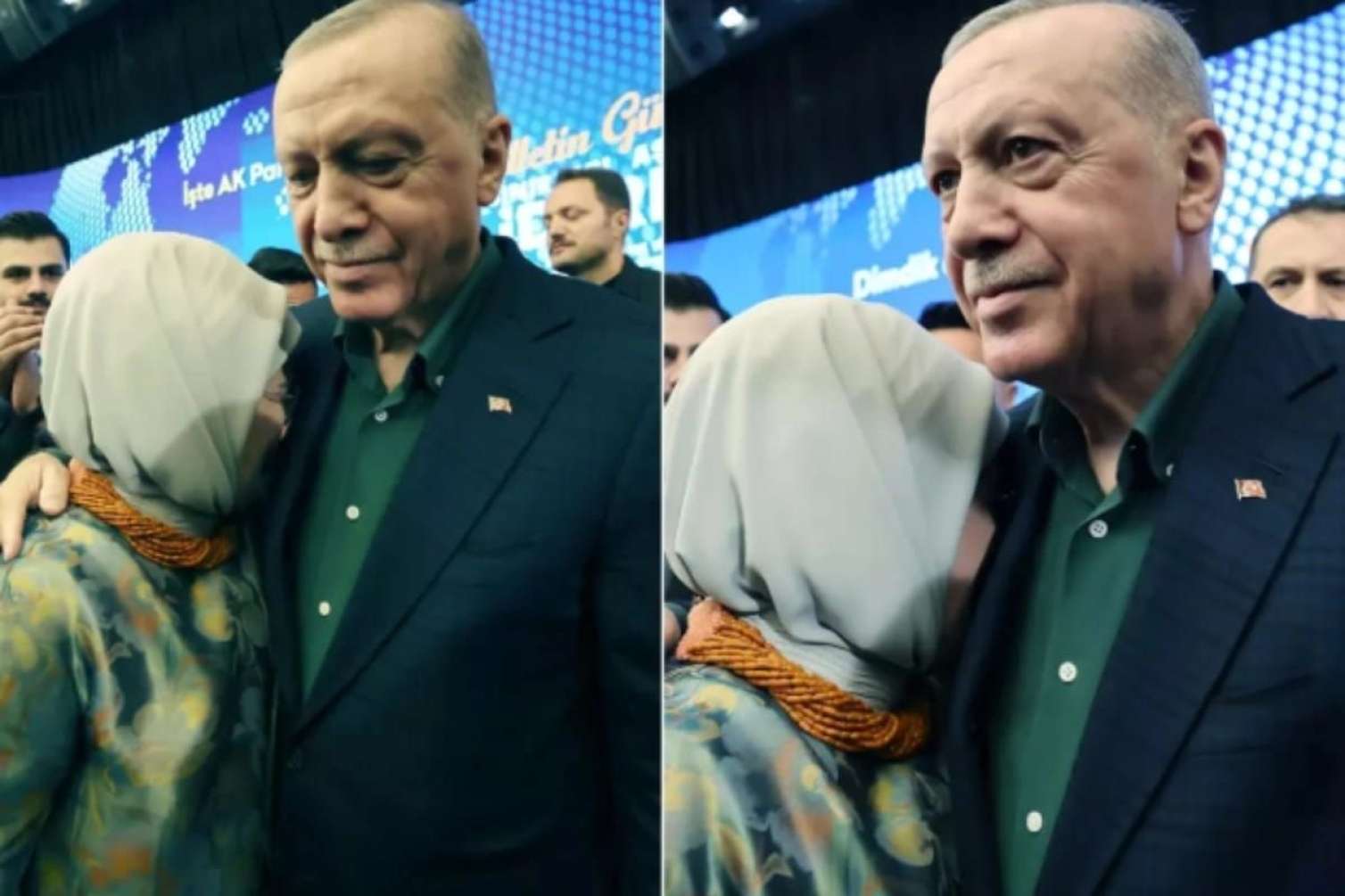 Ərdoğan və xanımından duyğulu anlar... - Video 