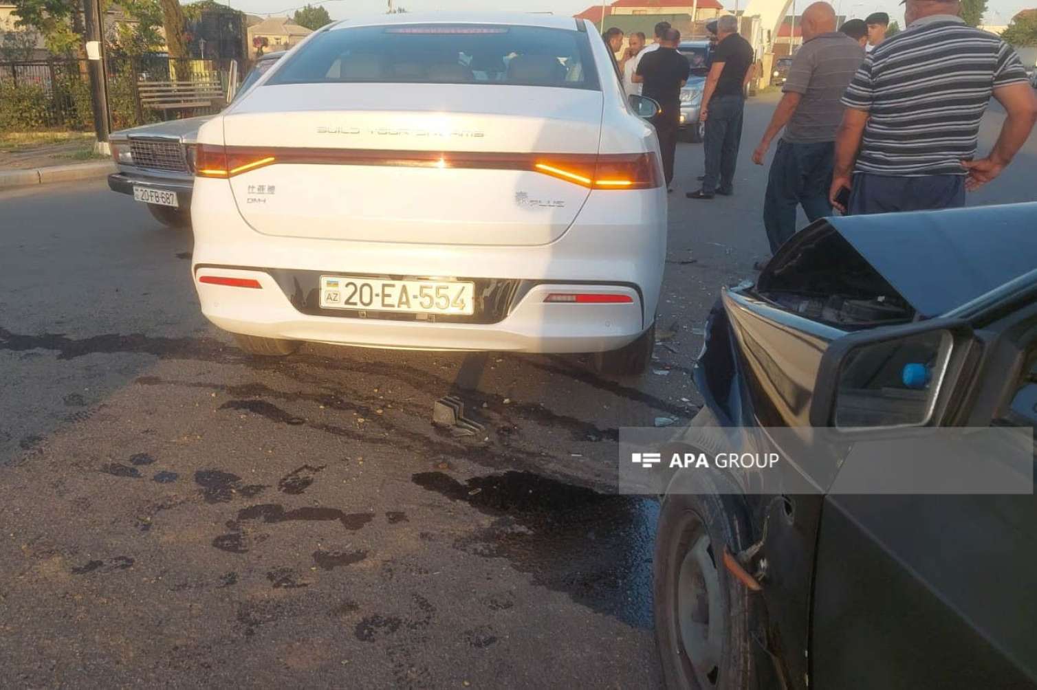 Gəncədə zəncirvari qəza: Yaralılar var - FOTO  