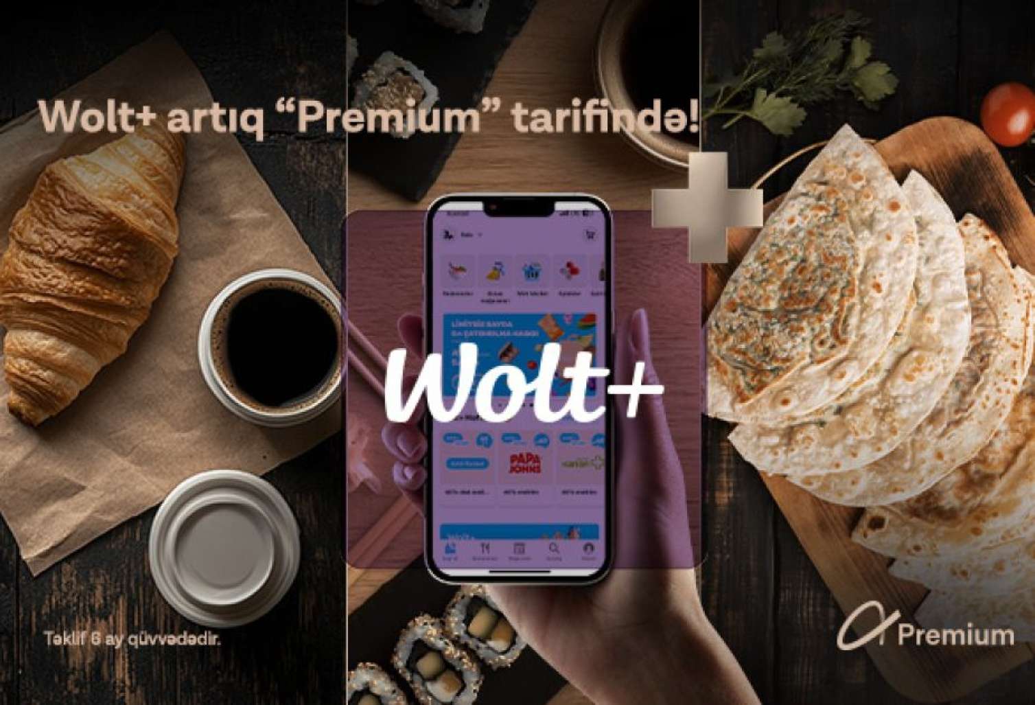 Azercell-dən “Premium” tarif istifadəçilərinə 6 aylıq pulsuz “Wolt+” abunəliyi! 