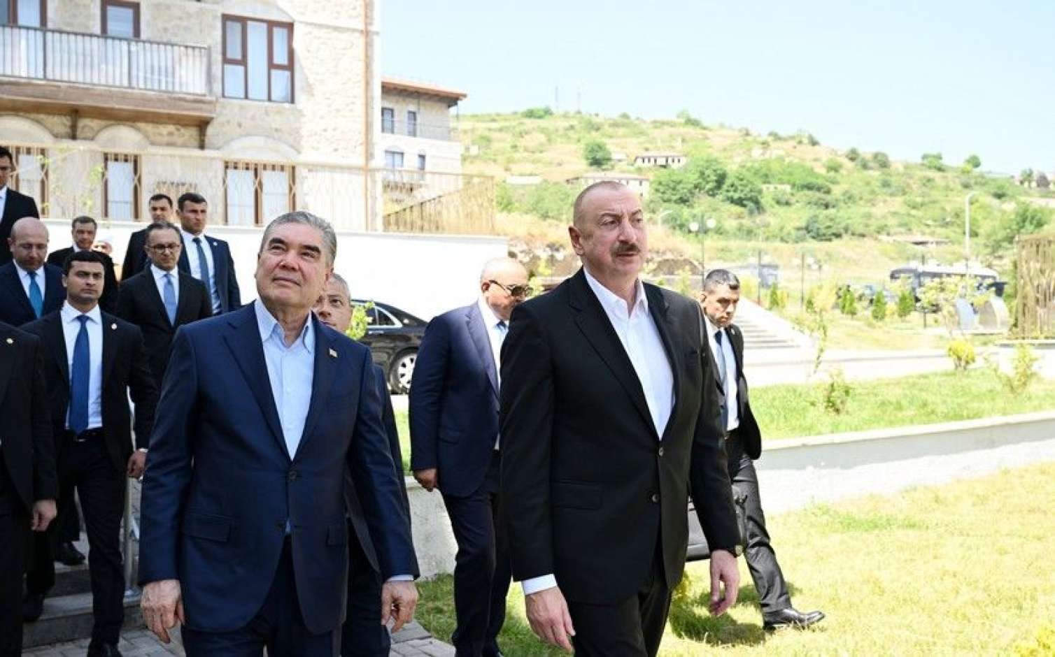 Liderlər Şuşaya getdi - Foto 