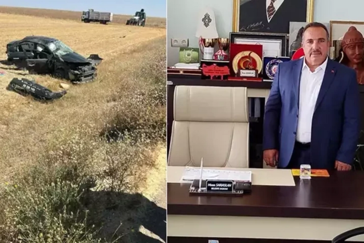 Bələdiyyə sədri qəzada can verdi 