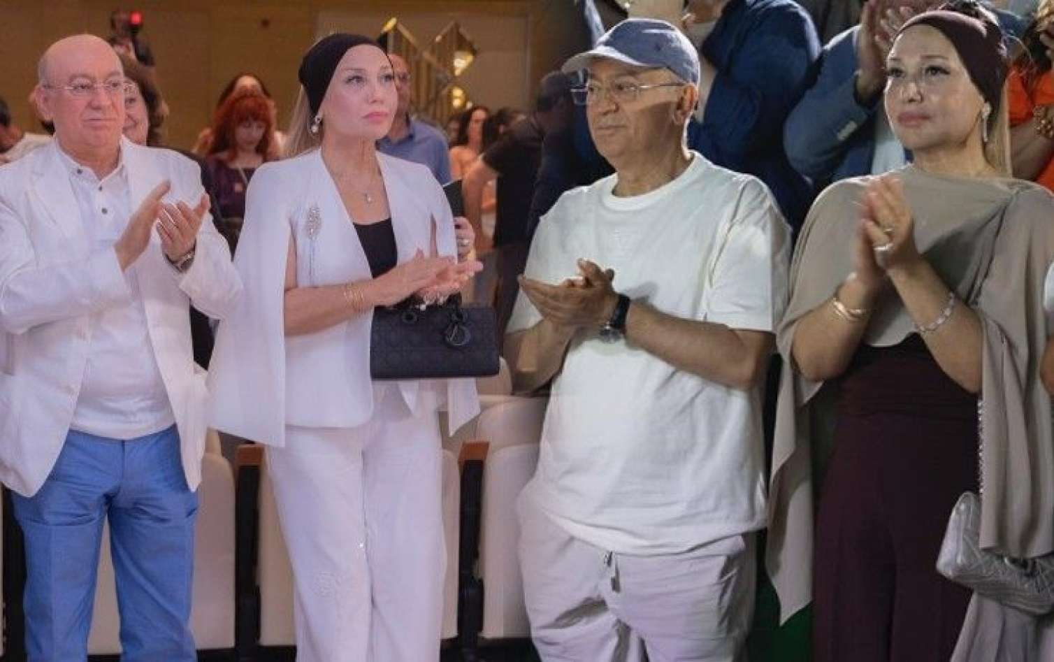Kəmaləddin Heydərov festivalı xanımı ilə izlədi - FOTO 