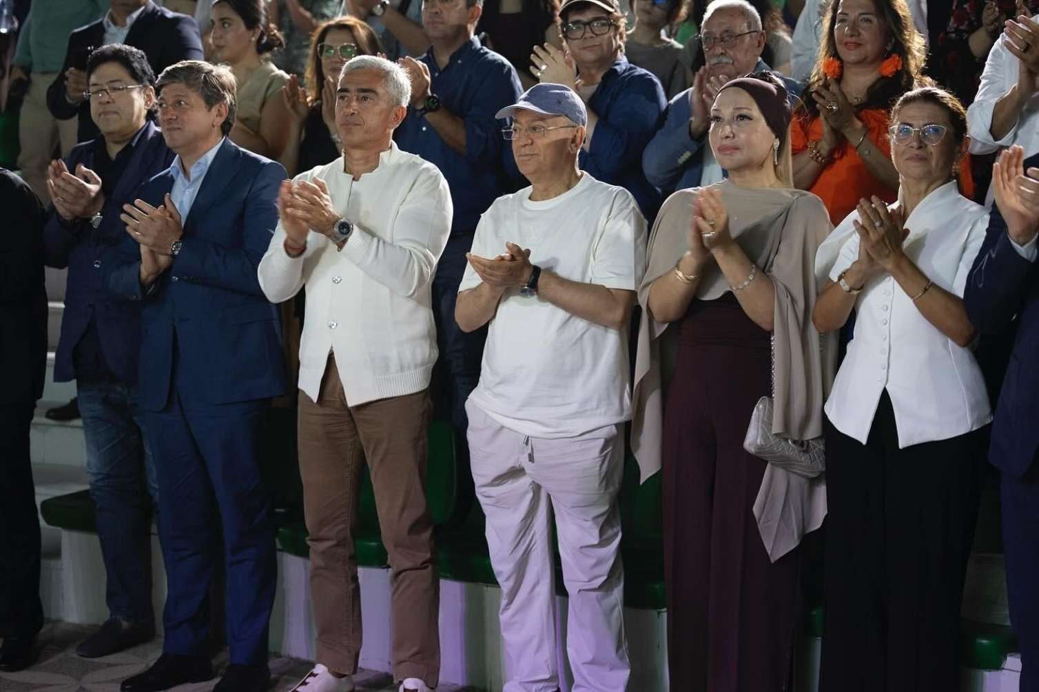 Kəmaləddin Heydərov festivalı xanımı ilə izlədi - FOTO 