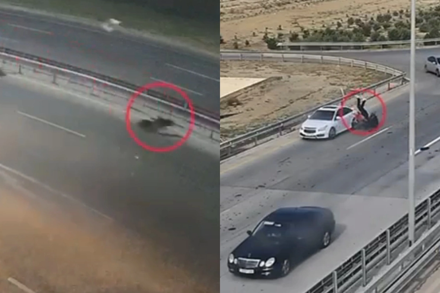Bakıda dəhşətli qəzaların anbaan GÖRÜNTÜLƏRİ 