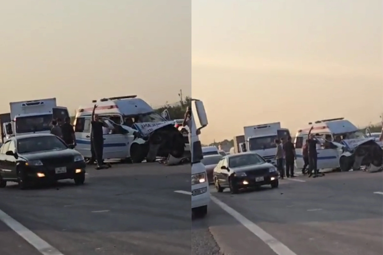 Təcili yardımın düşdüyü  qəzada ölən polisin FOTOSU