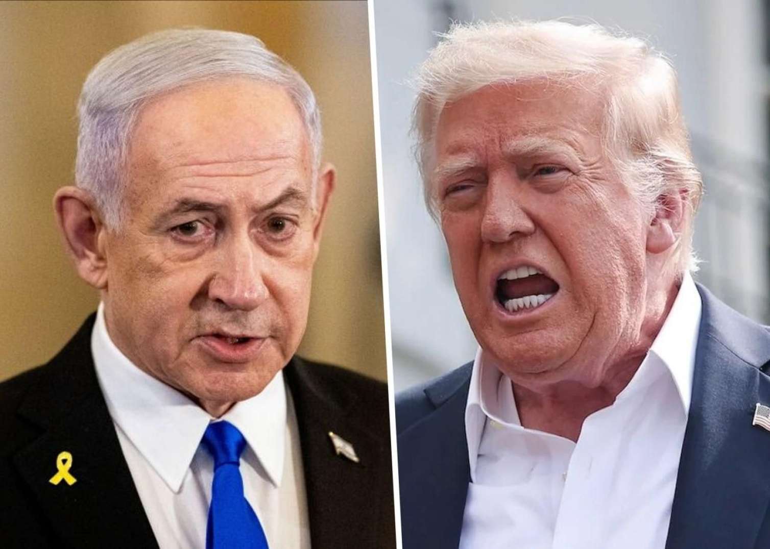 Tramp Netanyahuya əsəbiləşdi, üstünə qışqırdı 
