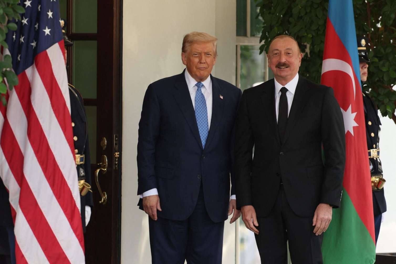 Trampla Əliyevin görüşü başladı - FOTO 