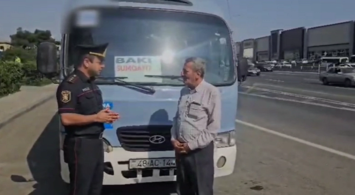 Sərxoş vəziyyətdə avtobus idarə edən sürücü HƏBS EDİLDİ - VİDEO