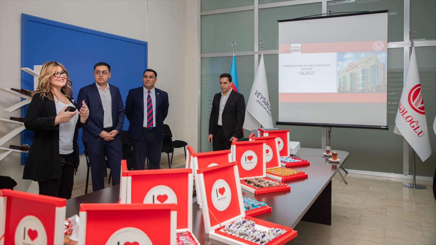 Özbəkistanlı tələbələr “Ulduz” şokolad fabrikində - FOTO  