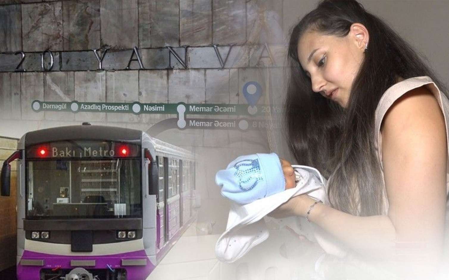 Metroda doğulan körpənin anası: İndi bütün Azərbaycan onu tanıyır – VİDEO 