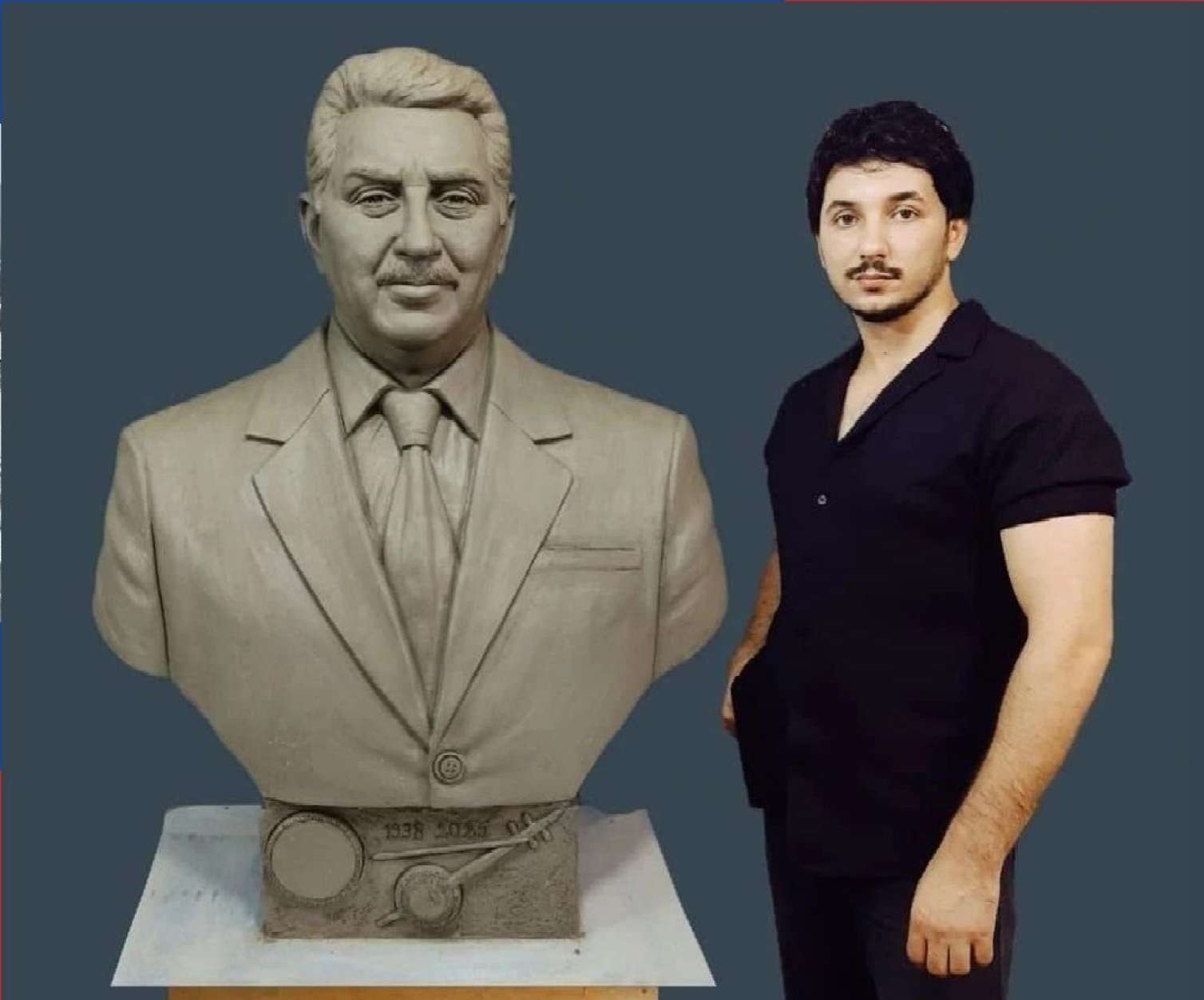 Arif Babayevin büstü hazırlandı 