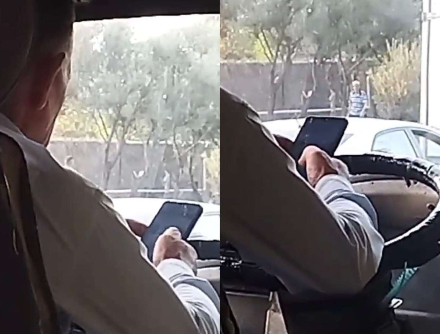 Avtobus sürücüsü sükan arxasında “Tiktok” izləyir – Sərnişinlər təhlükədə - VİDEO 