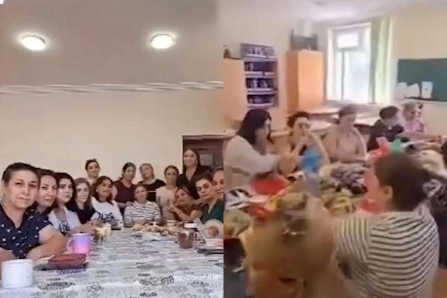 Bakıda müəllimlər məktəbdə məclis təşkil ediblər - İDDİA 
