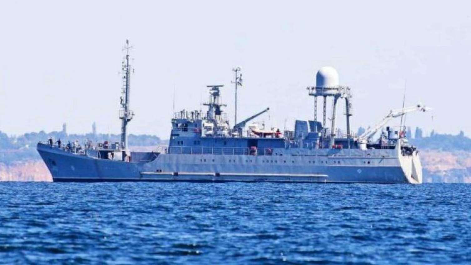 Rusiya hərbçiləri Ukrayna kəşfiyyat gəmisini vurdu 