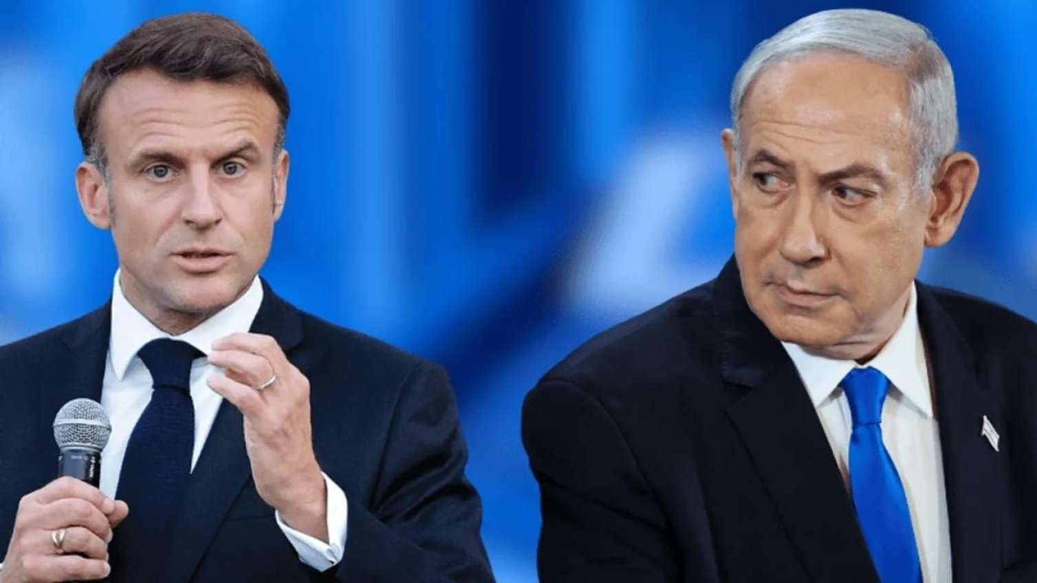 Netanyahu Makronu İsrailə buraxmadı 