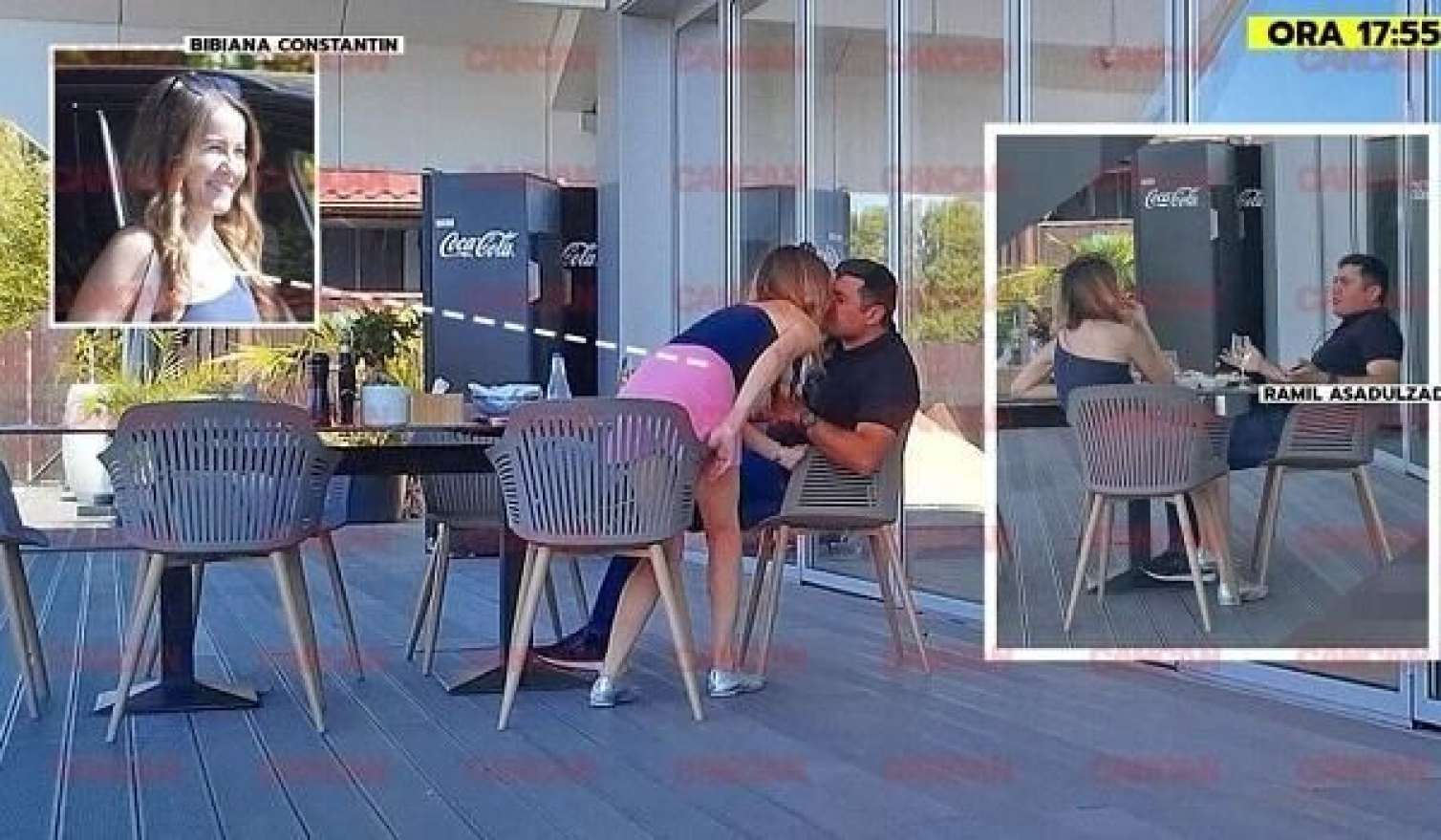 SOCAR rəsmisinin gizli eşqi: rumın qızla öpüşərkən kameralara yaxalandı - FOTO 