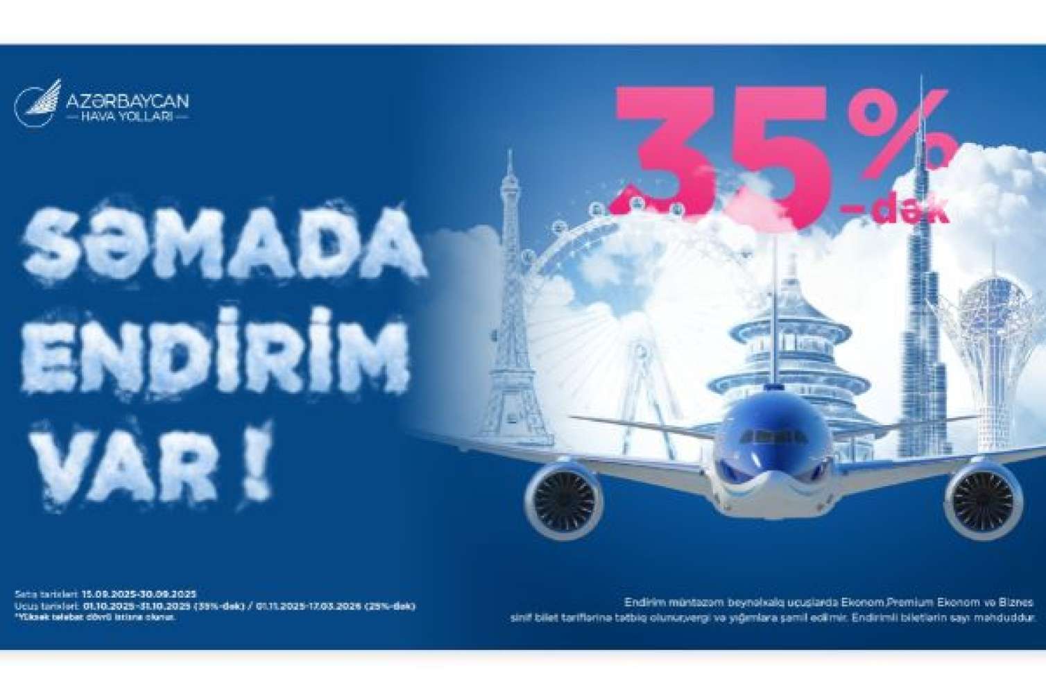 AZAL turizm gününə özəl endirim kampaniyası elan edir  