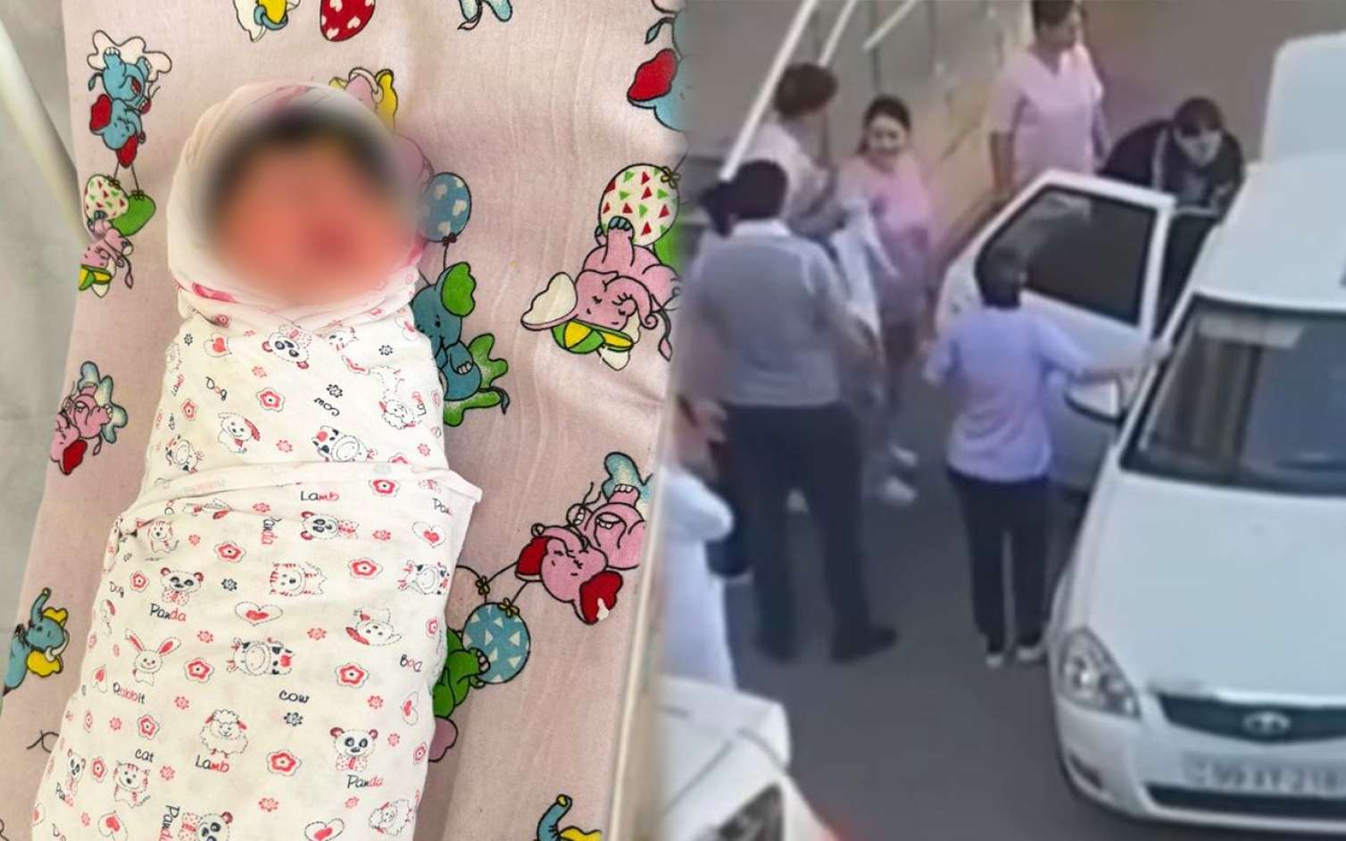 24 yaşlı ananın 4-cü uşağı maşında doğuldu  - VİDEO