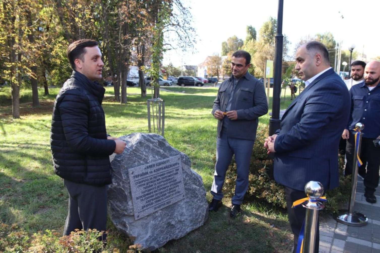 Azərbaycan-Ukrayna dostluğu: Kiyevdə memorial lövhənin açılışı oldu - FOTO 
