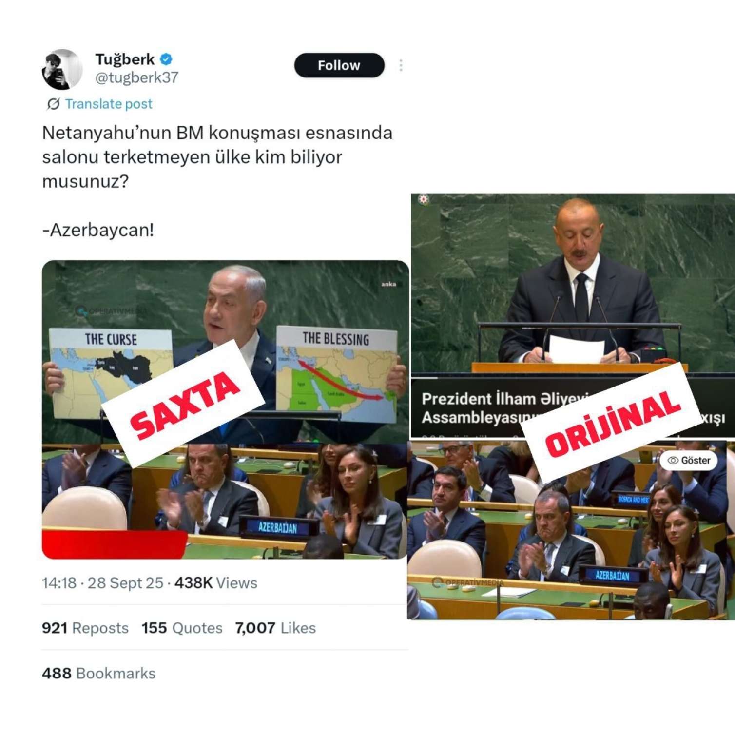 Ərdoğanın partiyasından  Azərbaycana qarşı saxta kampaniyaya REAKSİYA - FOTO
